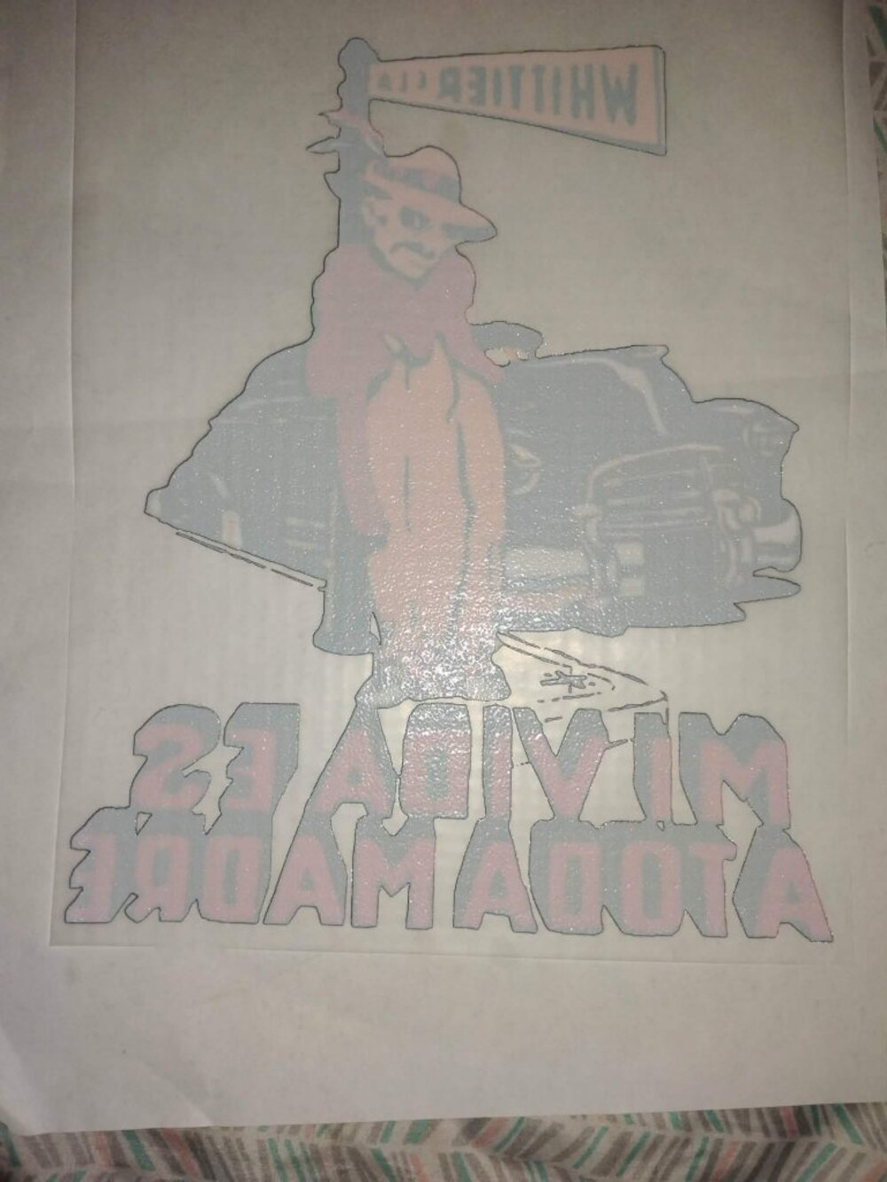 Vintage "MI VIDA ES A TODA MADRE" - IRON ON TRANSFER - Heat Transfer - Picture 2 of 3